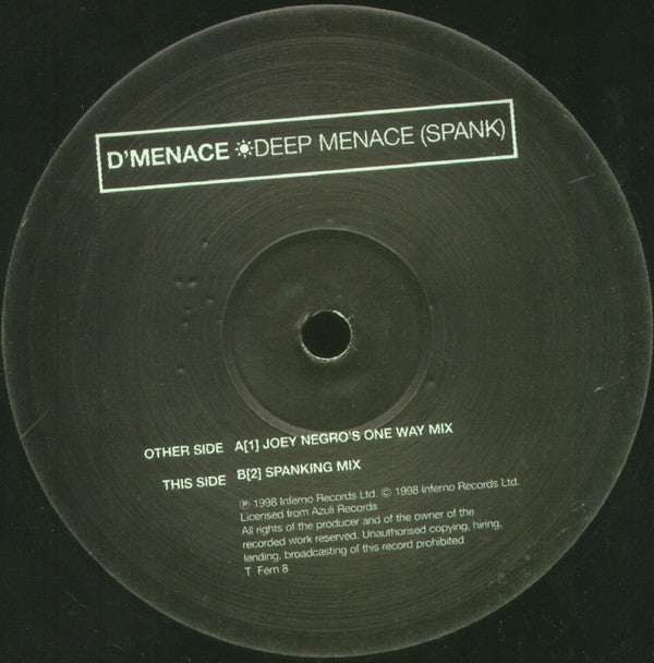 D'Menace : Deep Menace (Spank) (12")