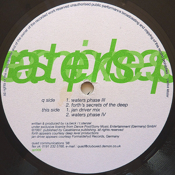 Taucher : Waters (Remixes) (12")