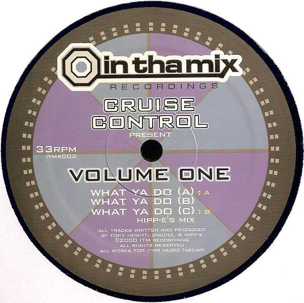 Onionz & Tony : Cruise Control Volume One (12")