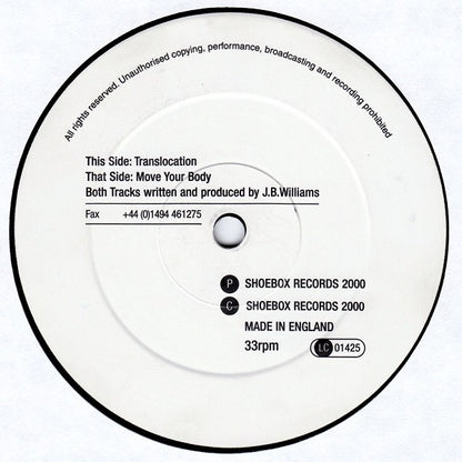 John B : Move Your Body / Translocation (12")