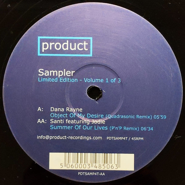 Dana Rayne / Santi (22) Featuring Jodie (6) : Limited Edition - Volume 1 Of 3 (12", Ltd, Smplr)