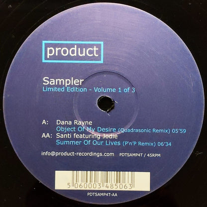 Dana Rayne / Santi (22) Featuring Jodie (6) : Limited Edition - Volume 1 Of 3 (12", Ltd, Smplr)