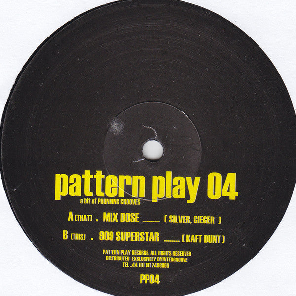 Gieger & Silver / Kaft Dunt : Pattern Play 04 (12")