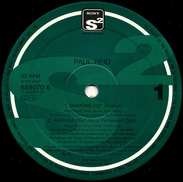Paul Reid : Diamond / Anthem (12")