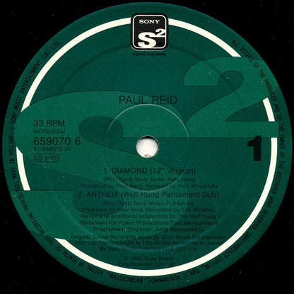 Paul Reid : Diamond / Anthem (12")