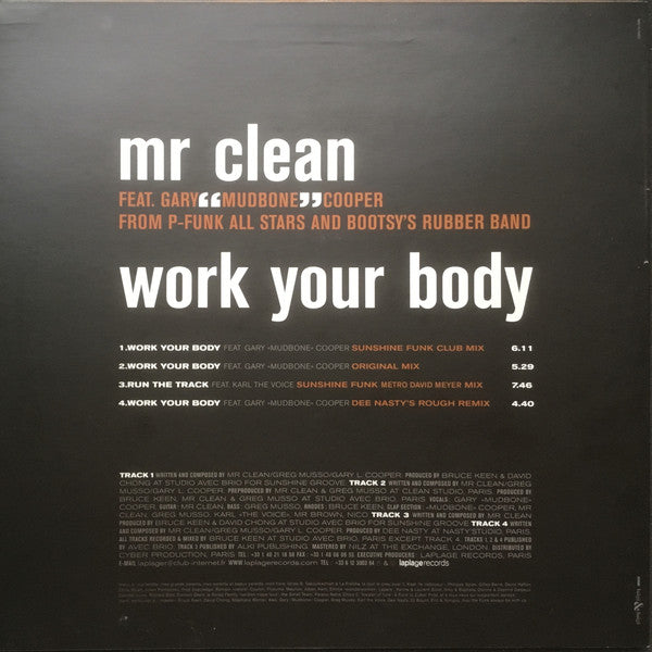 Mr. Clean Feat. Gary Mudbone Cooper : Work Your Body (12")