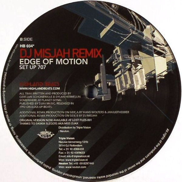 Edge Of Motion : Set Up 707 (Remixes) (12")