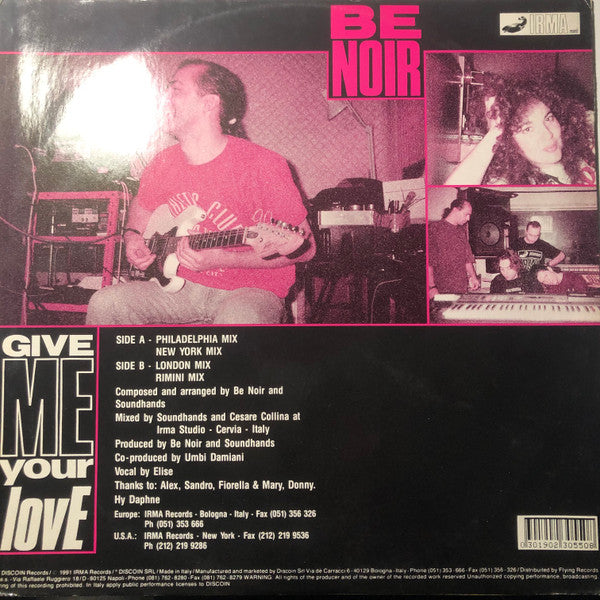 Be Noir : Give Me Your Love (12")