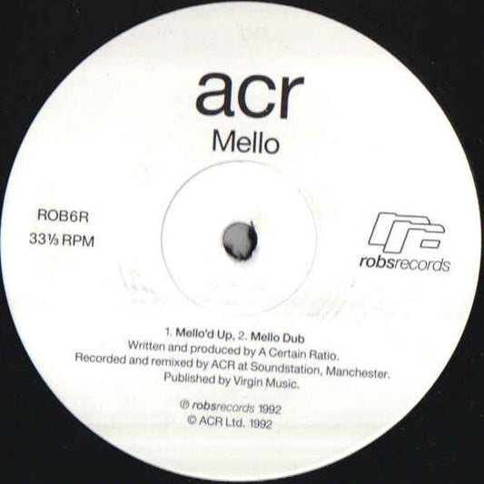 ACR* : Mello / 27 Forever (Remixes) (12")
