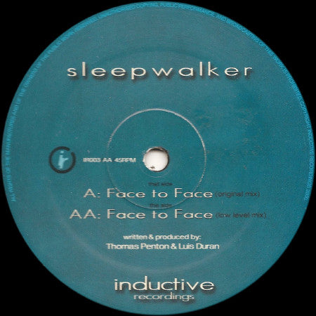 Sleepwalker : Face To Face (12")