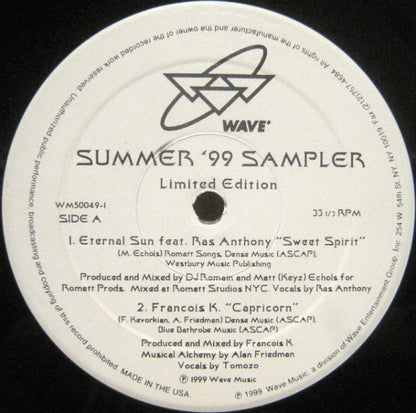 Various : Wave Music Summer '99 Sampler (12", Ltd, Smplr)