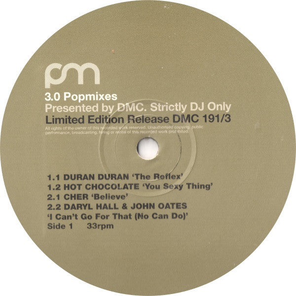 Various : Pop Mixes 191 (12", Ltd)