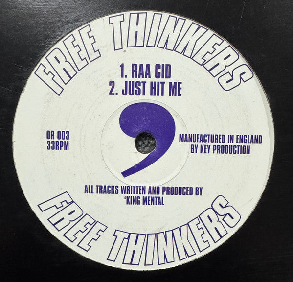'King Mental : Wot Da Fuk / Raa Cid / Just Hit Me (12")