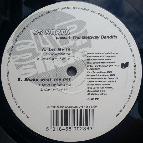 95 North Present The Beltway Bandits : Let Me In (12", Single)