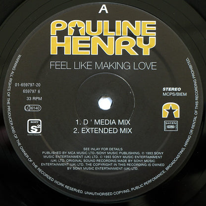Pauline Henry : Feel Like Making Love (12", Single)