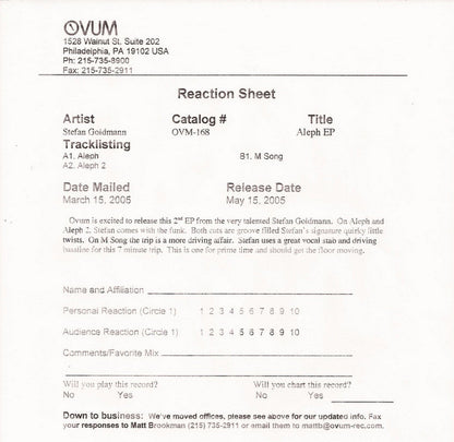 Stefan Goldmann : Aleph EP (12", EP)