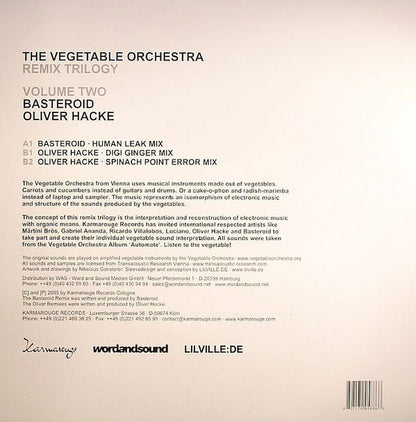 Vegetable Orchestra : Remix Trilogy (Volume Two) (12")