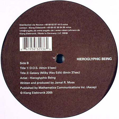 Hieroglyphic Being : Conversations In A Analog Dialect (12")