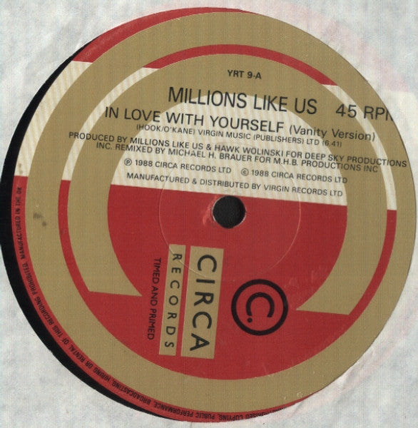 Millions Like Us : In Love With Yourself (12")