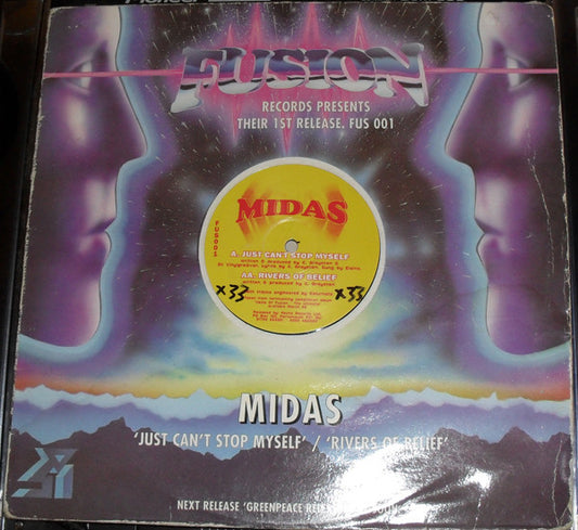 Midas : Just Can't Stop Myself / Rivers Of Belief (12")