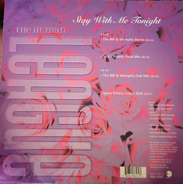 The Human League : Stay With Me Tonight (12", Single)