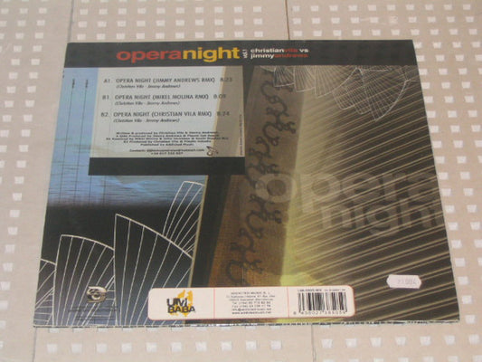Christian Vila Vs Jimmy Andrews : Opera Night Vol.1 (12")