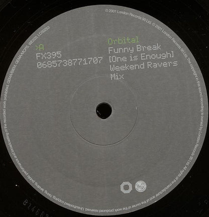 Orbital : Funny Break (One Is Enough) (12", Single)