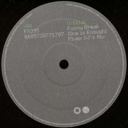Orbital : Funny Break (One Is Enough) (12", Single)