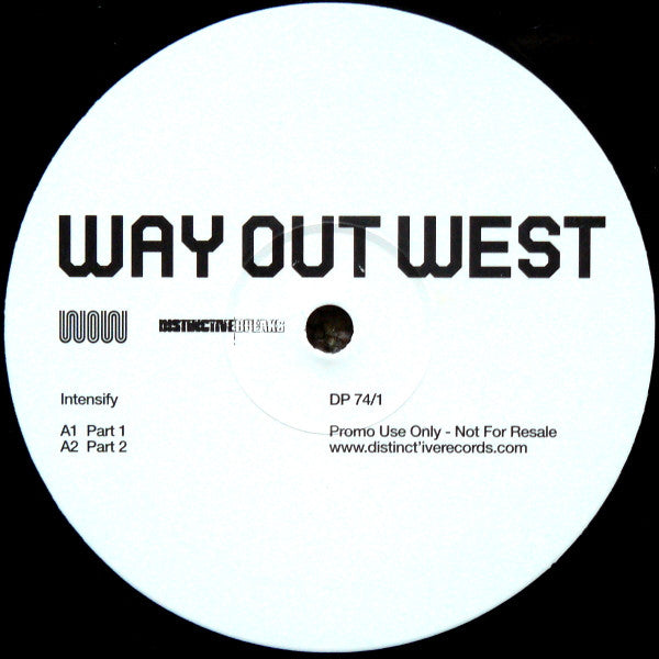 Way Out West : Intensify (12", Promo)