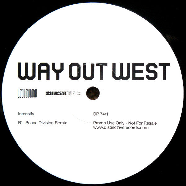 Way Out West : Intensify (12", Promo)