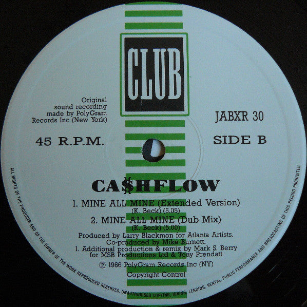 Ca$hflow : Mine All Mine (Remixes) (12")