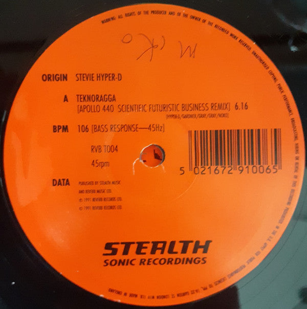 Stevie Hyper-D* : Teknoragga (12")