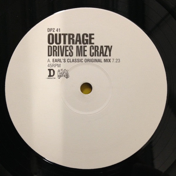 Outrage : Drives Me Crazy (12", Promo)