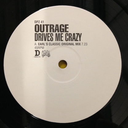 Outrage : Drives Me Crazy (12", Promo)