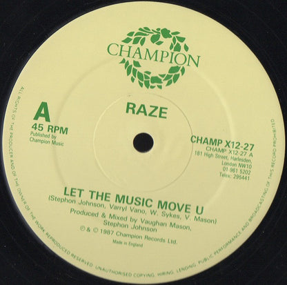 Raze : Let The Music Move U (12")