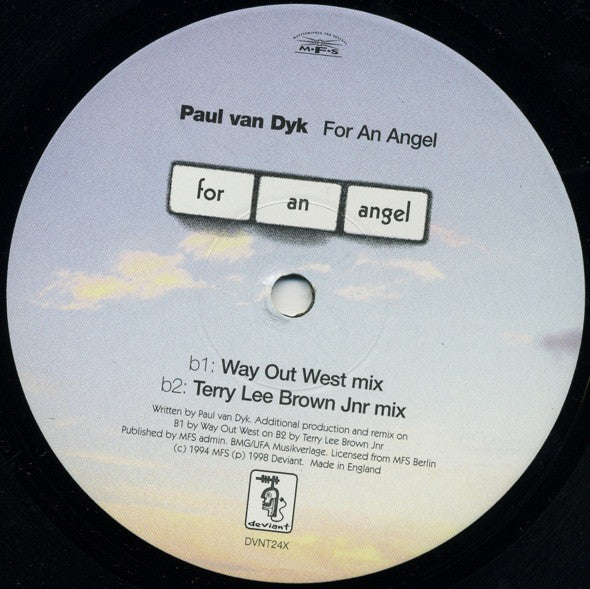 Paul van Dyk : For An Angel (12")