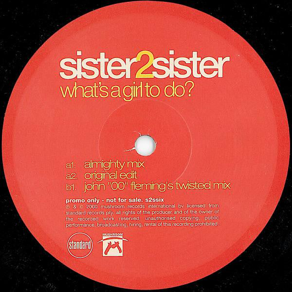 Sister 2 Sister : What's A Girl To Do? (12", Promo)