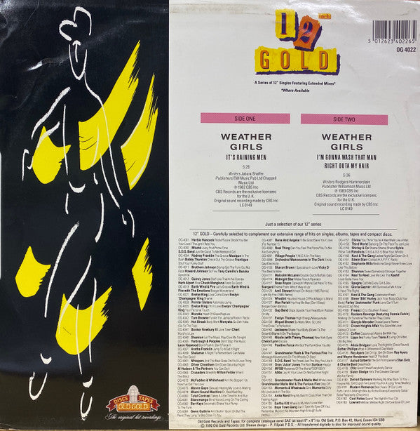 The Weather Girls : It's Raining Men (12")