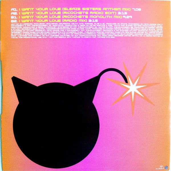 Atomic Kitten : I Want Your Love (12", Promo)