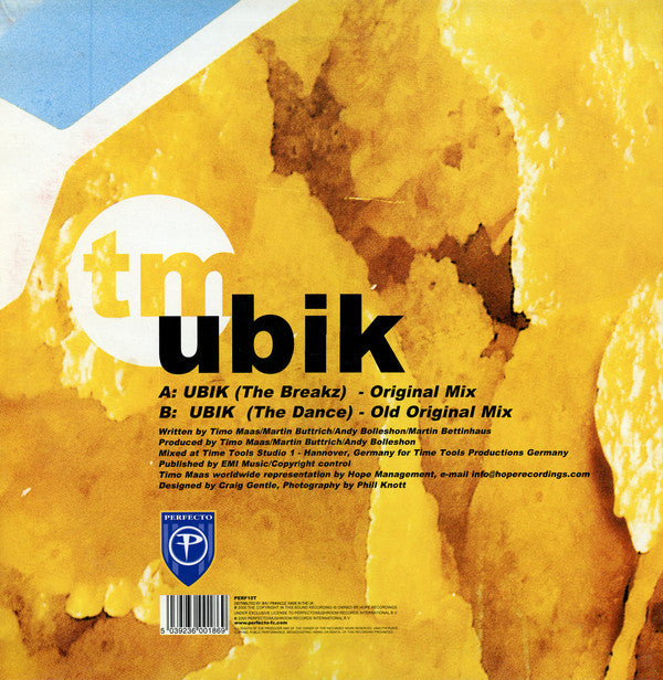 Timo Maas Featuring Martin Bettinghaus : Ubik (12")