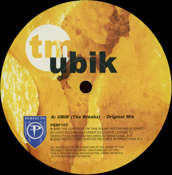 Timo Maas Featuring Martin Bettinghaus : Ubik (12")
