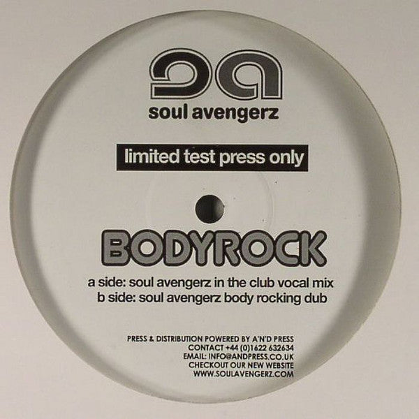 Soul Avengerz : Bodyrock (12", Ltd, TP)