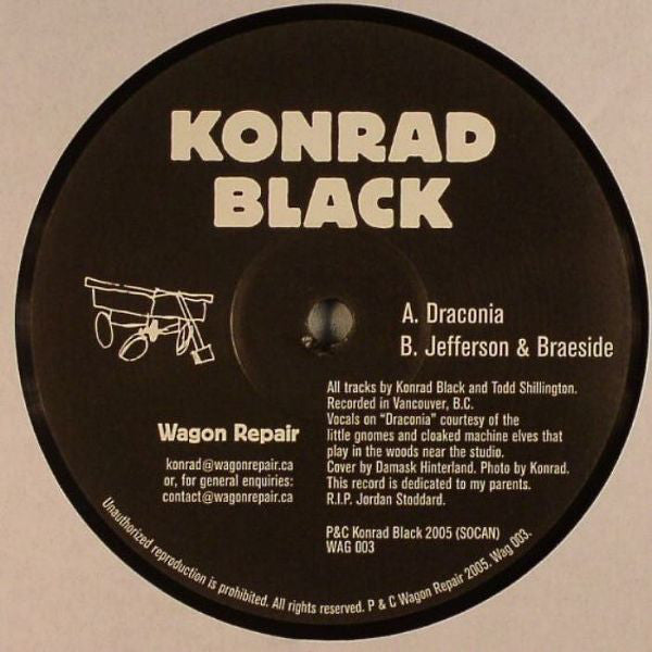 Konrad Black : Draconia (12", Pic)