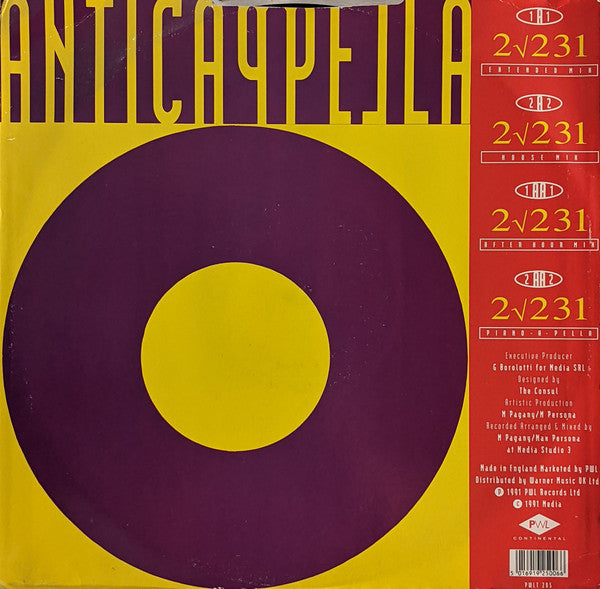 Anticappella : 2√231 (12", Single)