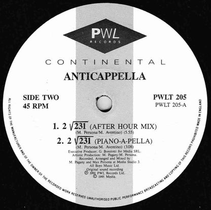 Anticappella : 2√231 (12", Single)