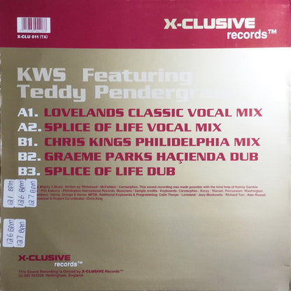 K.W.S. featuring Teddy Pendergrass : The More I Get, The More I Want (12")
