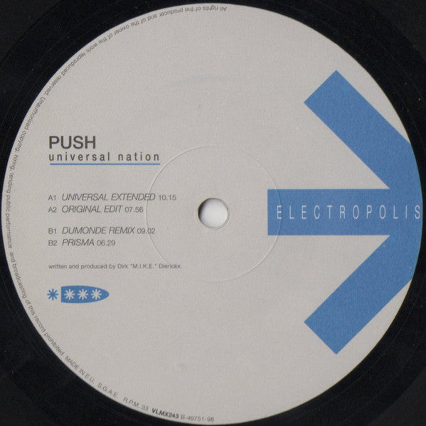 Push : Universal Nation (12")