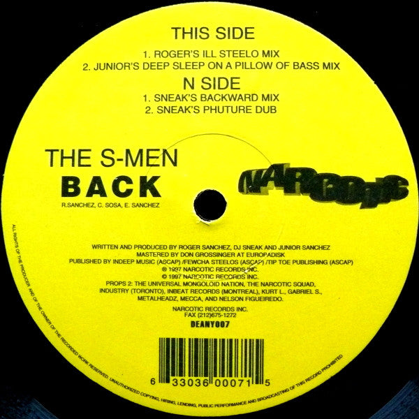The S-Men : Back (12")