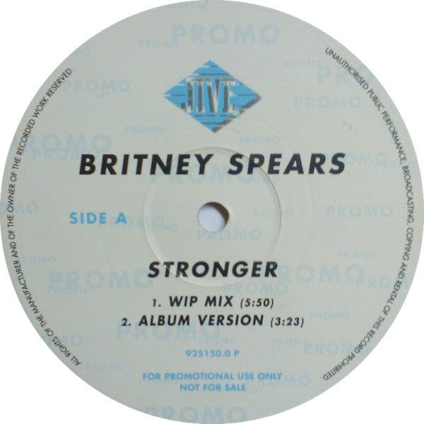 Britney Spears : Stronger (12", Promo)