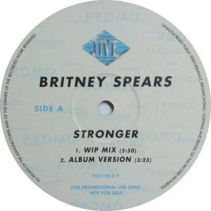 Britney Spears : Stronger (12", Promo)
